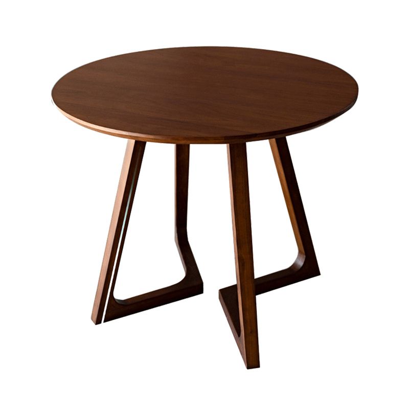 Mesa de comedor redonda de estilo contemporáneo muebles de madera maciza para comedor