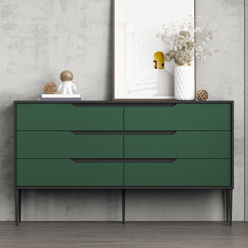 Contemporary Horizontal Wood Dresser Bedroom Lingerie Chest Dresser with Drawer
