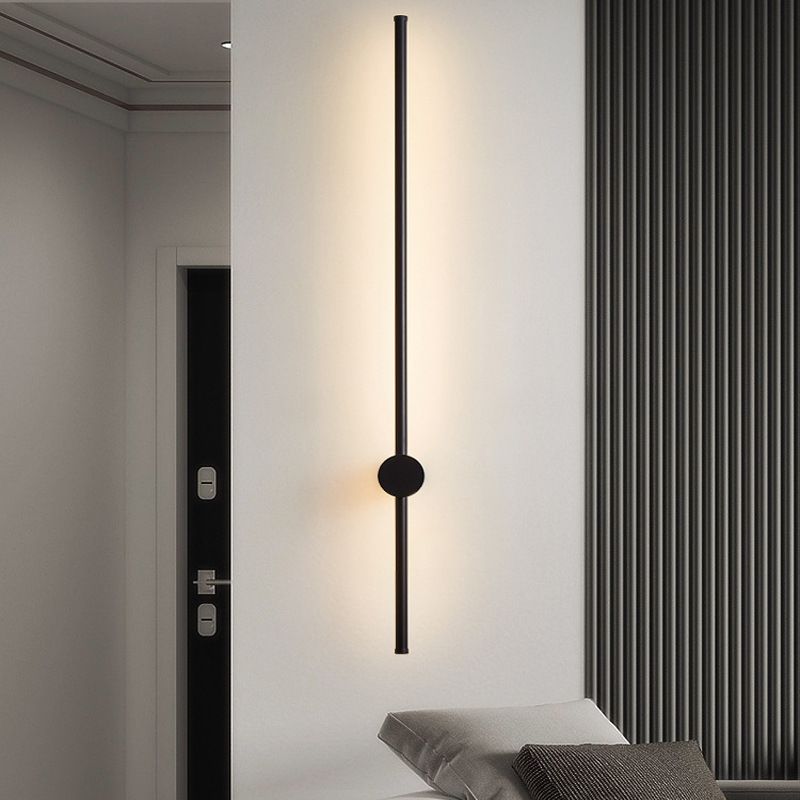 Moderner Stil Linearer Wandleuchte Leuchten Metall 1 Lichtwandmontiertes Licht