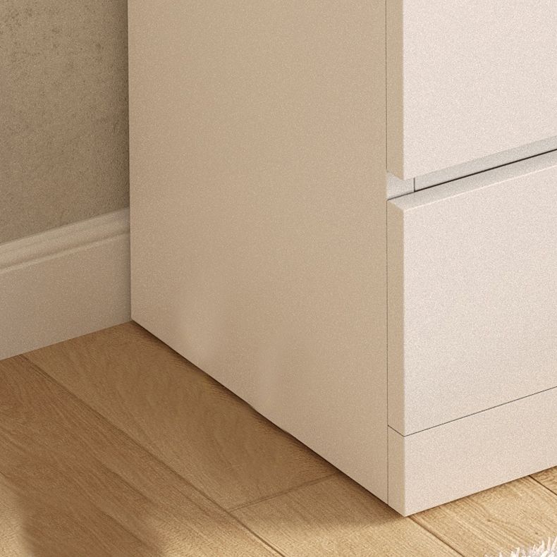 Modern White/Natural Chest with Wooden Drawers Rectangle Chest