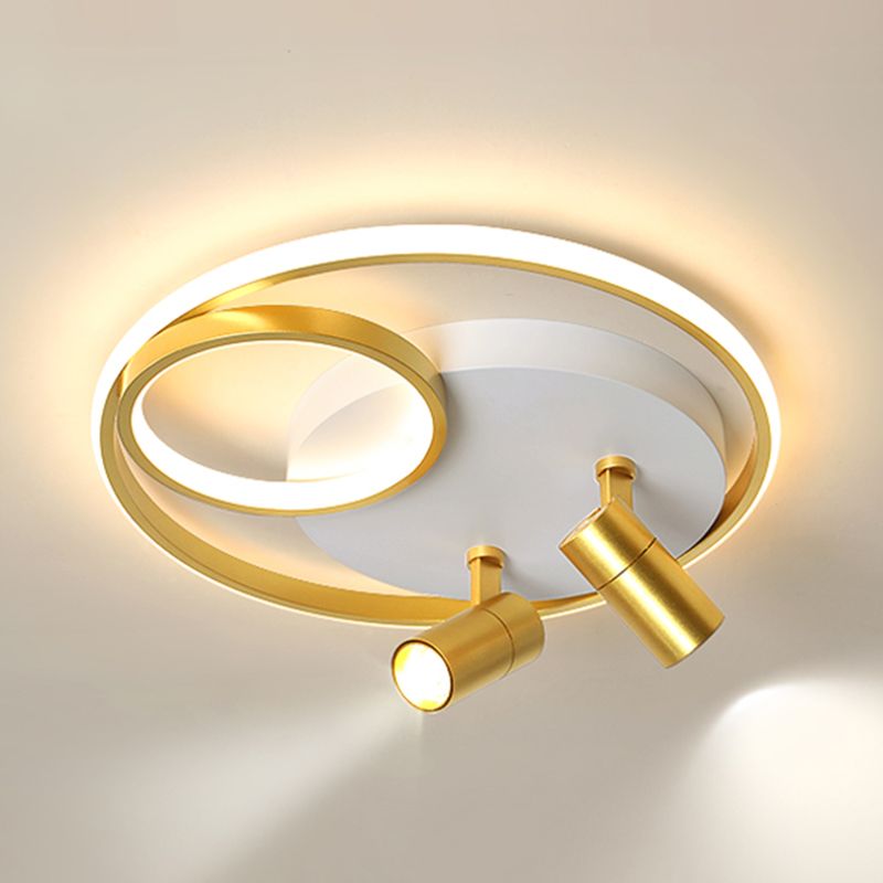 Plafonnier LED contemporain avec luminaire encastré pour magasin de vêtements