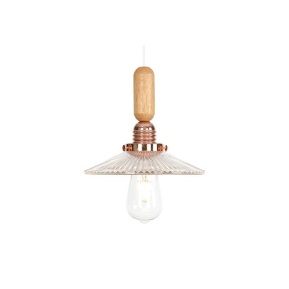 Globe/Cone/Small Bell Pendant Lighting Vintage Clear Glass 1 Licht Roségoud/Chrome hangende lamp met verstelbaar koord