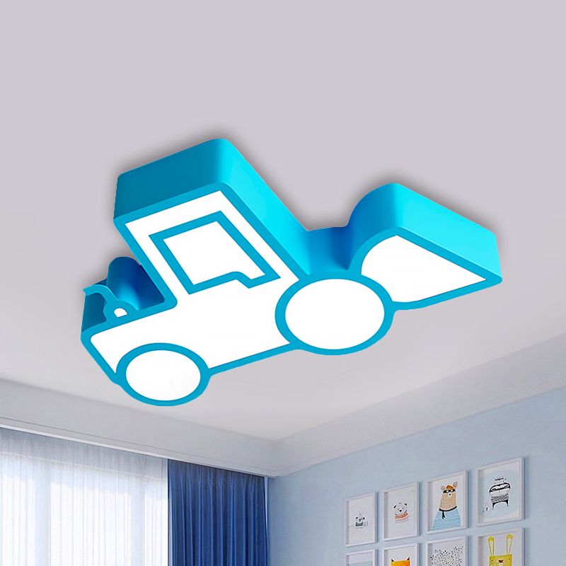 Cartoon Car Ceiling Light Acrylic Flush Mount Ceiling Light for Bedroom