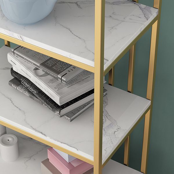 Glam Style Open Bookshelf Etagere Shelf Bookcase for Home Office