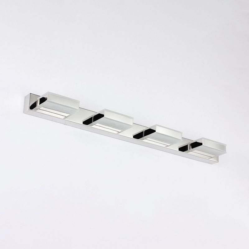 Metal Square Vanity Wall Sconce Modern Style Multi Lights Vanity Lighting Fixtures