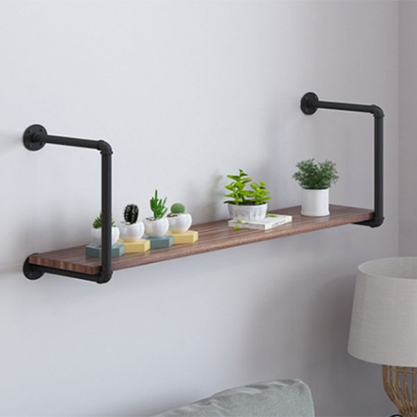 11.81"W Bookshelf Wall Mounted Industrial Style Bookcase for Home Office