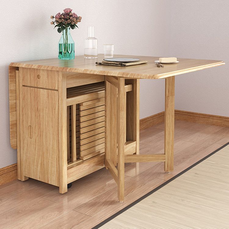 Midden-eeuwse moderne tafel rechthoek eetkamer rubberen hout vaste houten tafel (alleen tafel)
