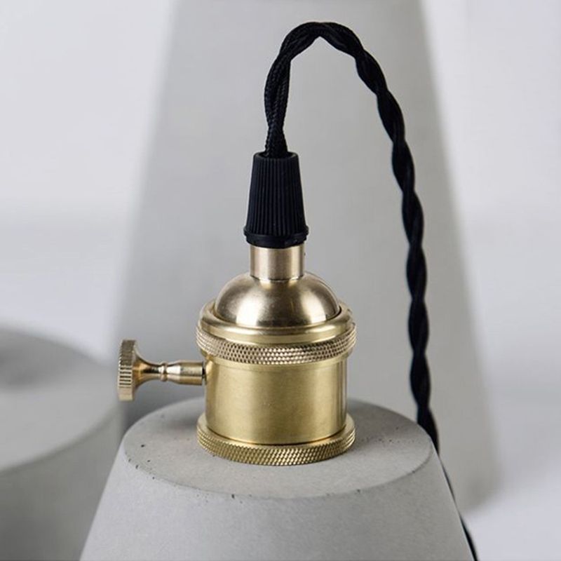 Créatif 1 Light Pendant Light Ciment suspendu luminaire pour le café