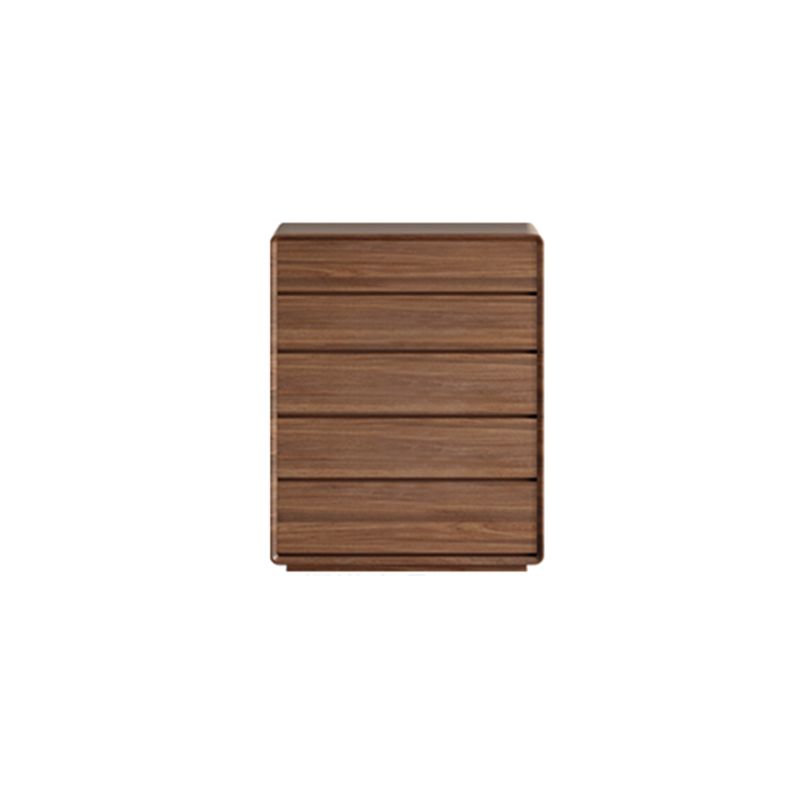 Modern Rectangle Cabinet Brown Wood Side Cabinet with Drawer
