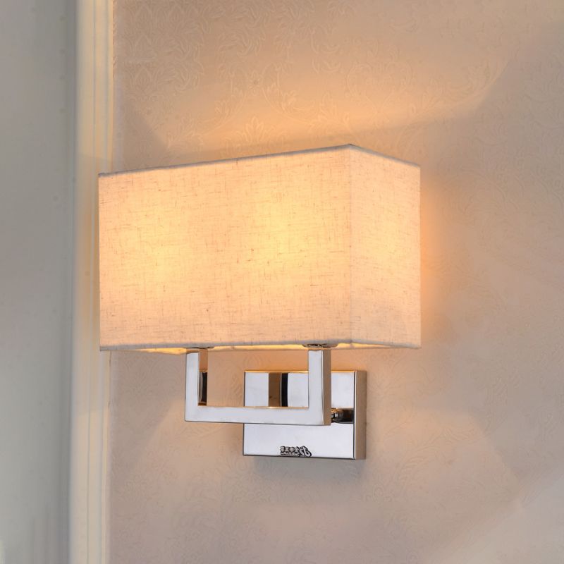 Illuminazione con funce da parete rettangolare MODERMINIST MODERISTRE MONTO MOLTO LED MONTENUTO LUCE IN BEIGE PER LA CADULA