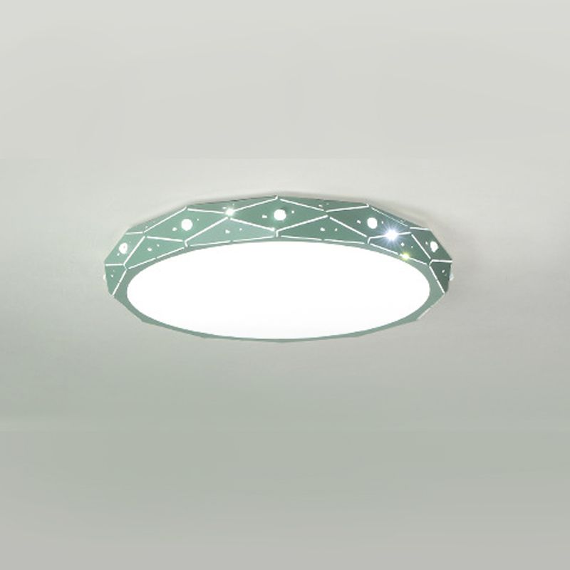 Plafonnier minimaliste pour chambre d'enfant, éclairage aérien LED en métal Macron