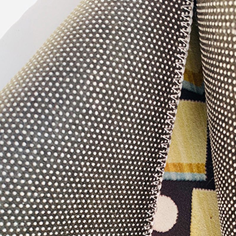 Wit Modern Carpet Polyester Grafisch tapijt Non-slip achterste tapijt voor thuisdecoratie