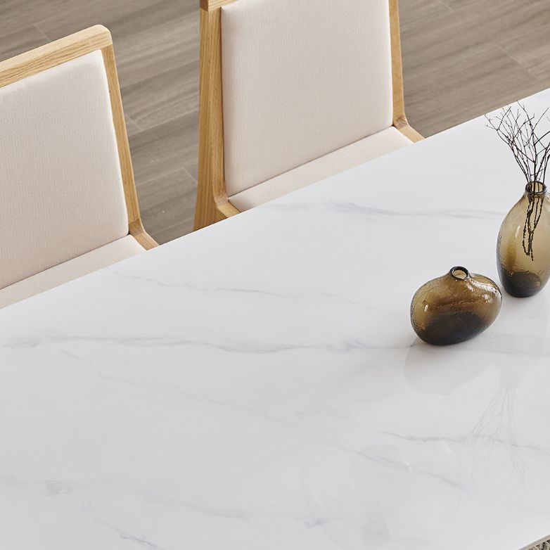 Modern 1/4/5/7 Pieces Dining Set Sintered Stone Top Dining Table Set with Chairs