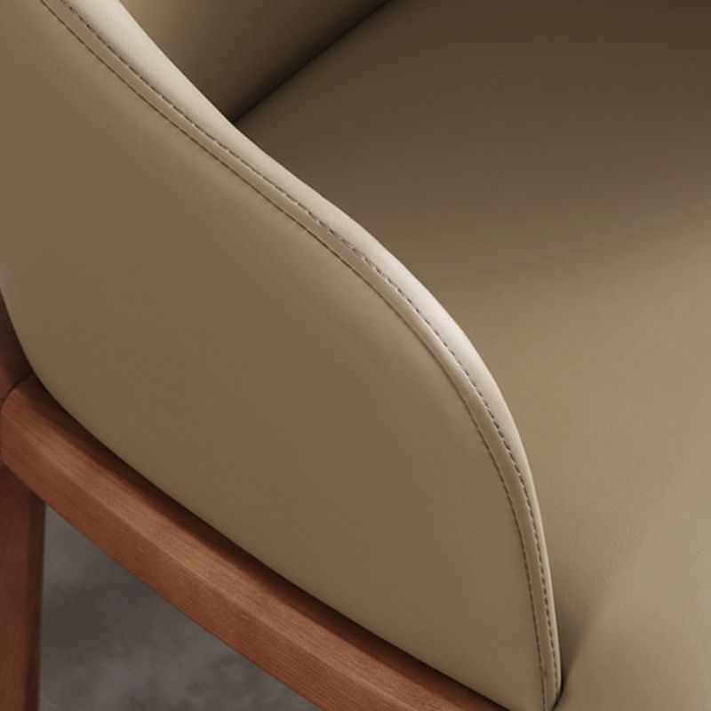 Traditional Chair Wood Solid Back Dining Room Chair for Kitchen