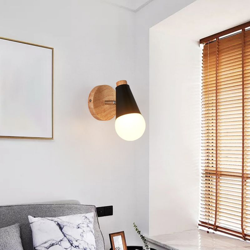 Luz de mini lámpara de bombilla simple contemporánea de la pared de la pared de la pared de macron