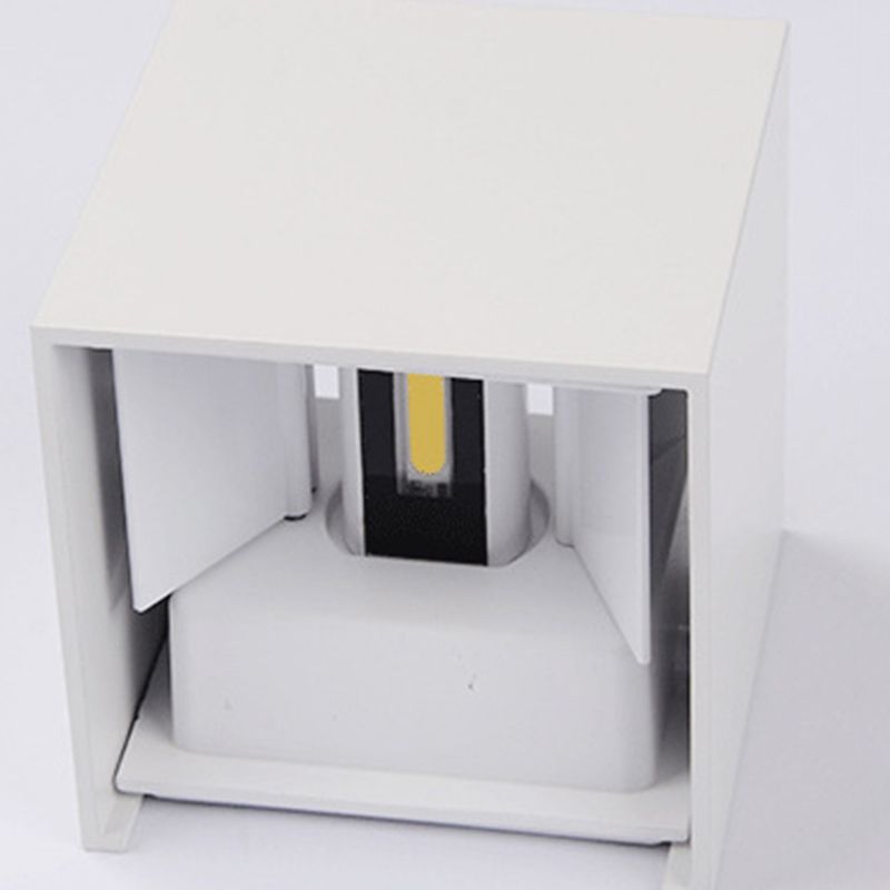 Lámpara montada en la pared cuadrada lámpara de montaje de pared de aluminio moderna para sala de estar