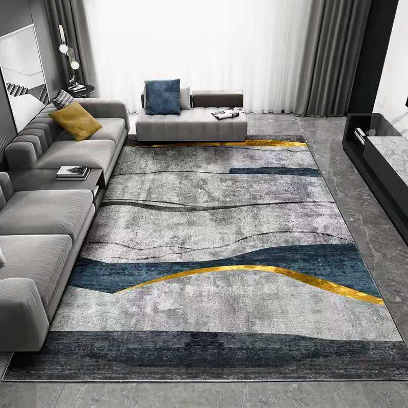 Luxury Area Carpet Funky Washable Area Rug Polyester Stain Resistant Carpet for Home Decor