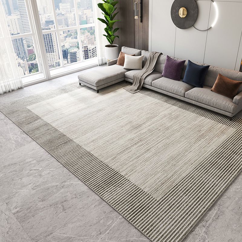 Light Brown Modern Rug Blending Color Piece Rug Washable Rug for Living Room