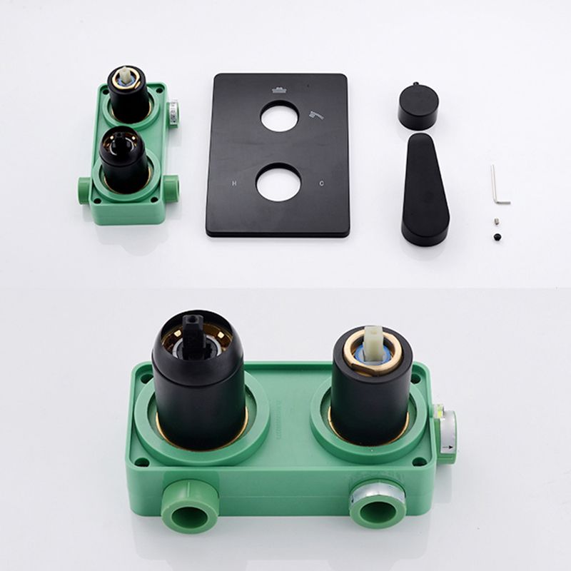 Modern Style Shower System Spot Resist Copper Wall Mounted Shower System