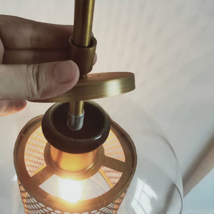 Cylindrical Flush Mount Wall Sconce Modern 1-Light Wall Sconce Lights with Clear Glass Shade