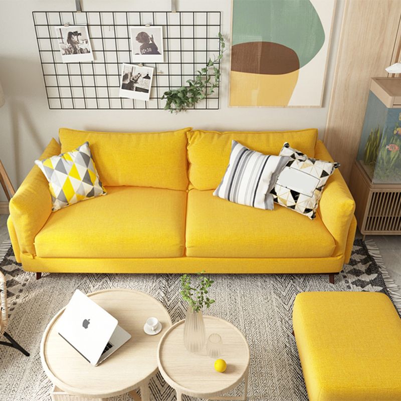 Contemporary Cushions Standard Square Arm Living Room Settee