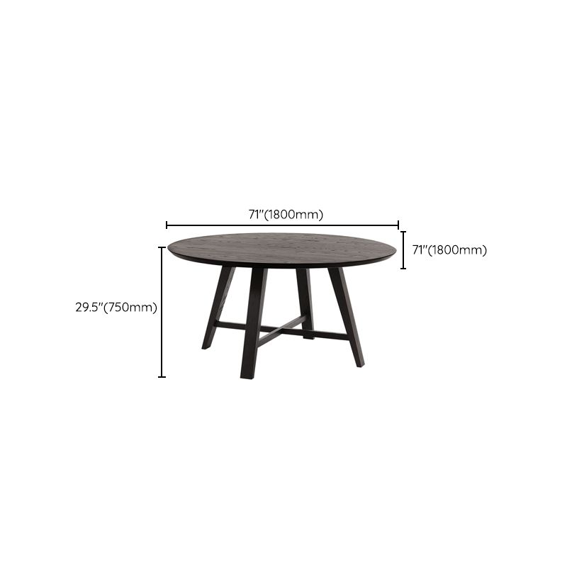 Modern Dining Table Round Wooden Dinner Table for Dining Room