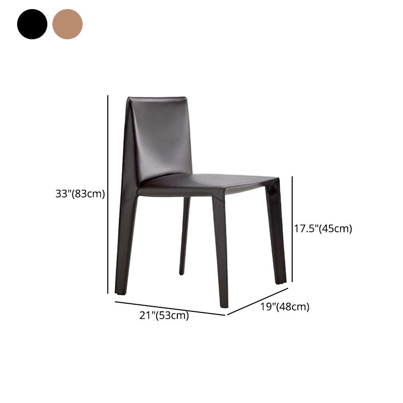 Silla lateral de estilo moderno para el hogar, silla tapizada de metal con respaldo sólido para comedor