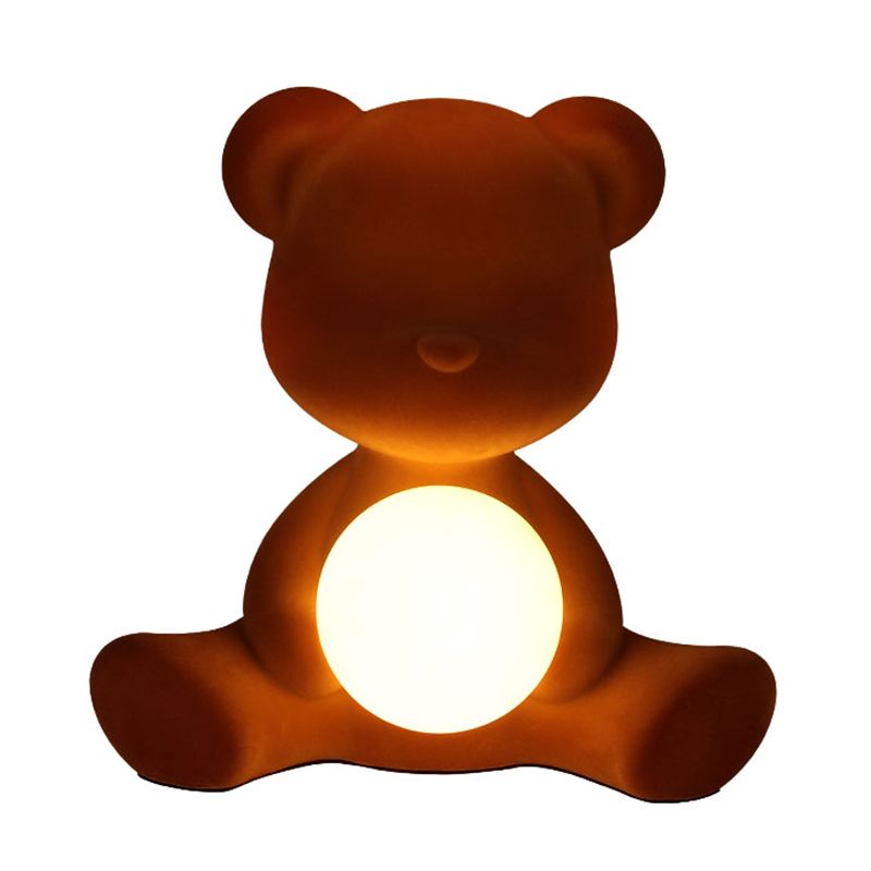 Modern Style Bear Shape Table Lamp Resin One Light Table Light