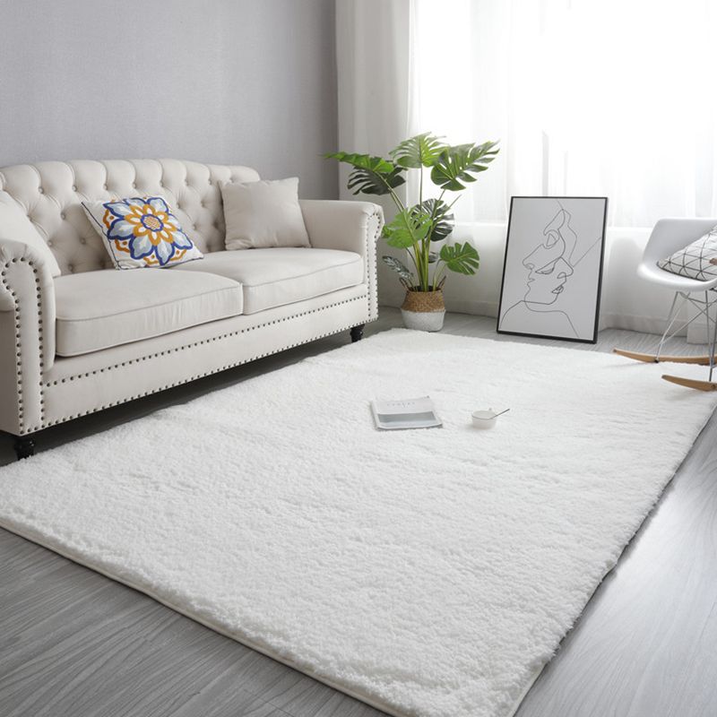 Modern Living Room Rug Multi Color Solid Color Area Carpet Synthetics Anti-Slip Machine Washable Indoor Rug