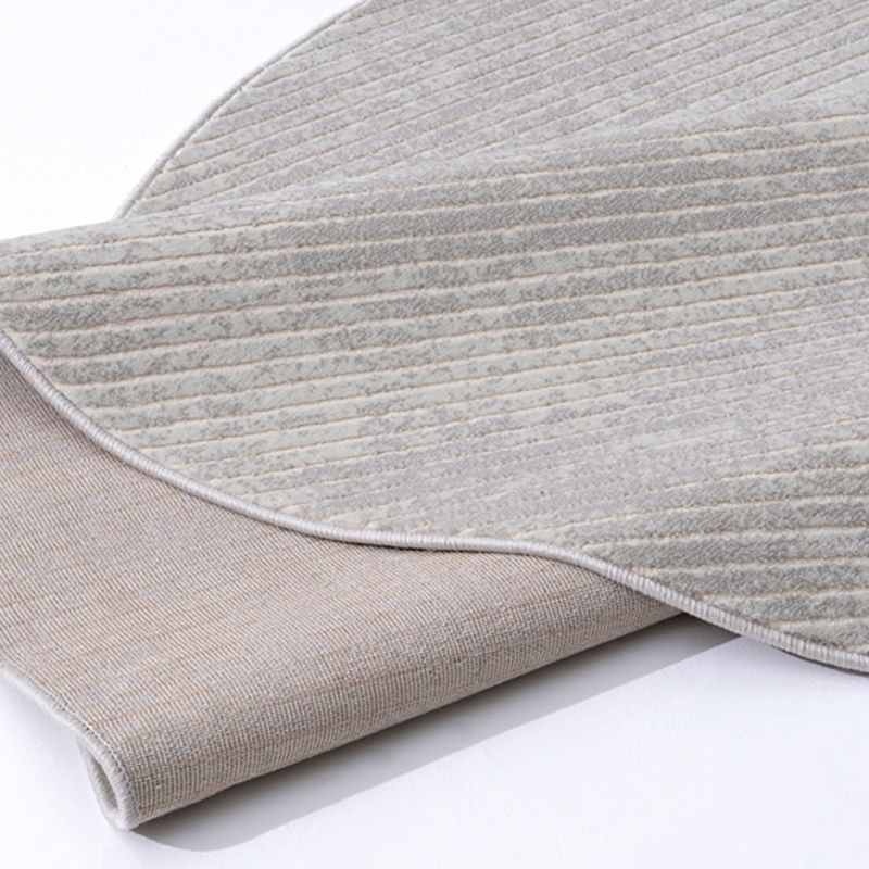 Zone de couleur unie moderne tapis en polyester gris tapis de soins faciles pour la décoration intérieure