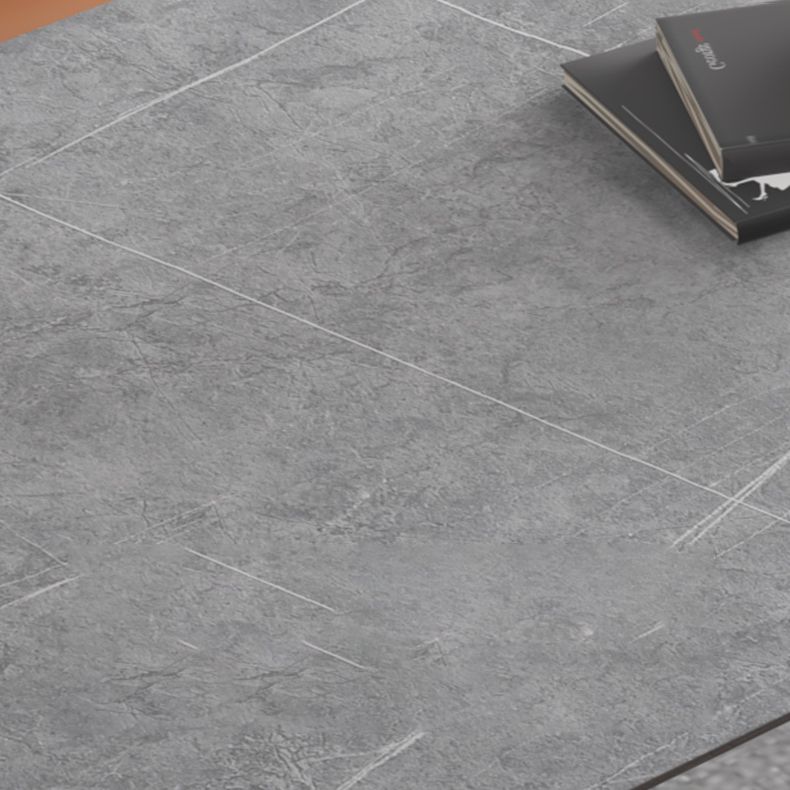 Industrial Grey Sintered Stone Esstisch Rechteck Form Standard Esstisch für Küche