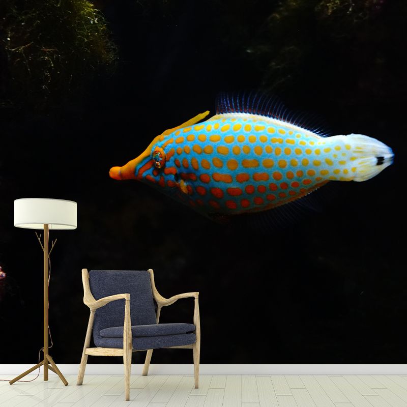 Sea Fish Mural Moisture Resistant Home Art Decor for Kids Bedroom, Made to Measure