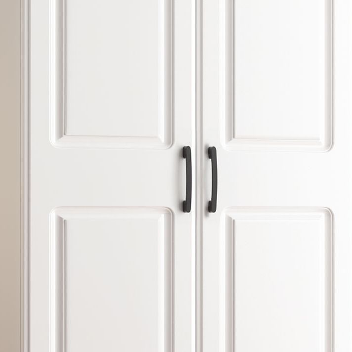 White Wardrobe Closet with Drawer French Country Wardrobe Cabinet