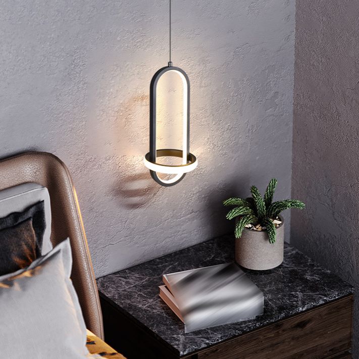 Style moderne forme linéaire lumières suspendues en métal luminaires suspendus