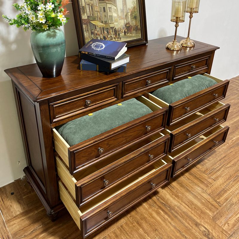 Modern Storage Chest Dresser Solid Wood Storage Chest with Drawers