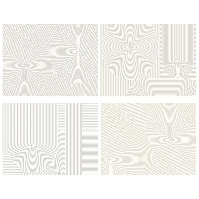 Simple Plain Color Striped Rug Indoor Rug Non-slip Carpet for Bedroom and Living Room