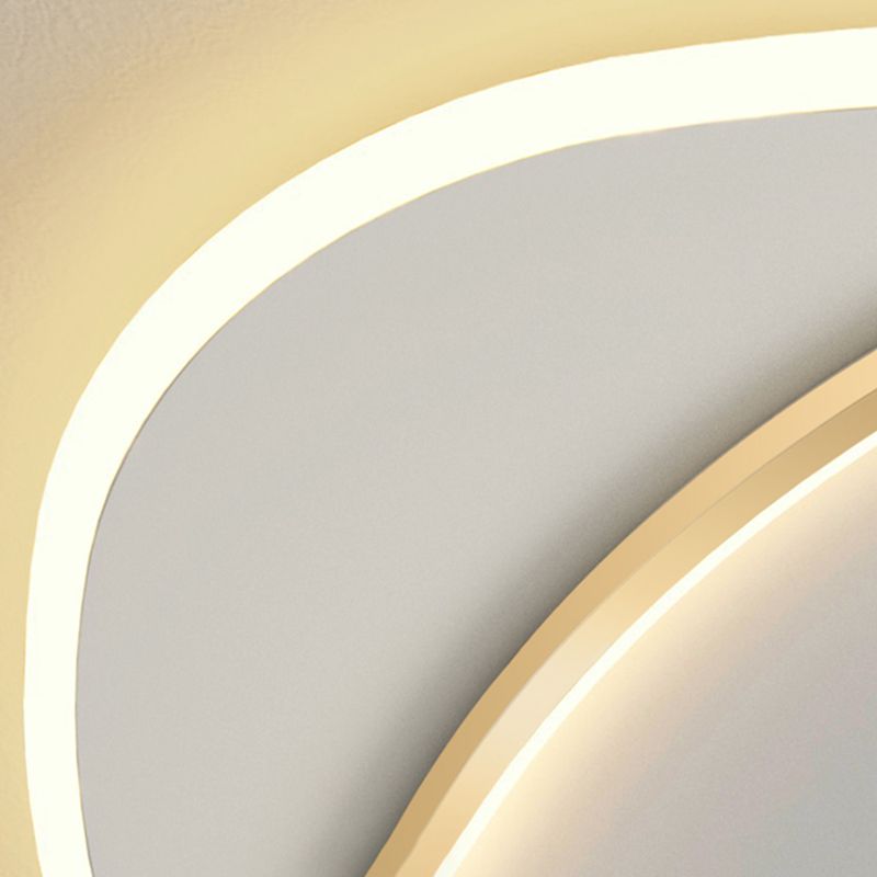 Lampada da soffitto a LED da incasso a soffitto di design dalla linea stile contemporaneo per soggiorno