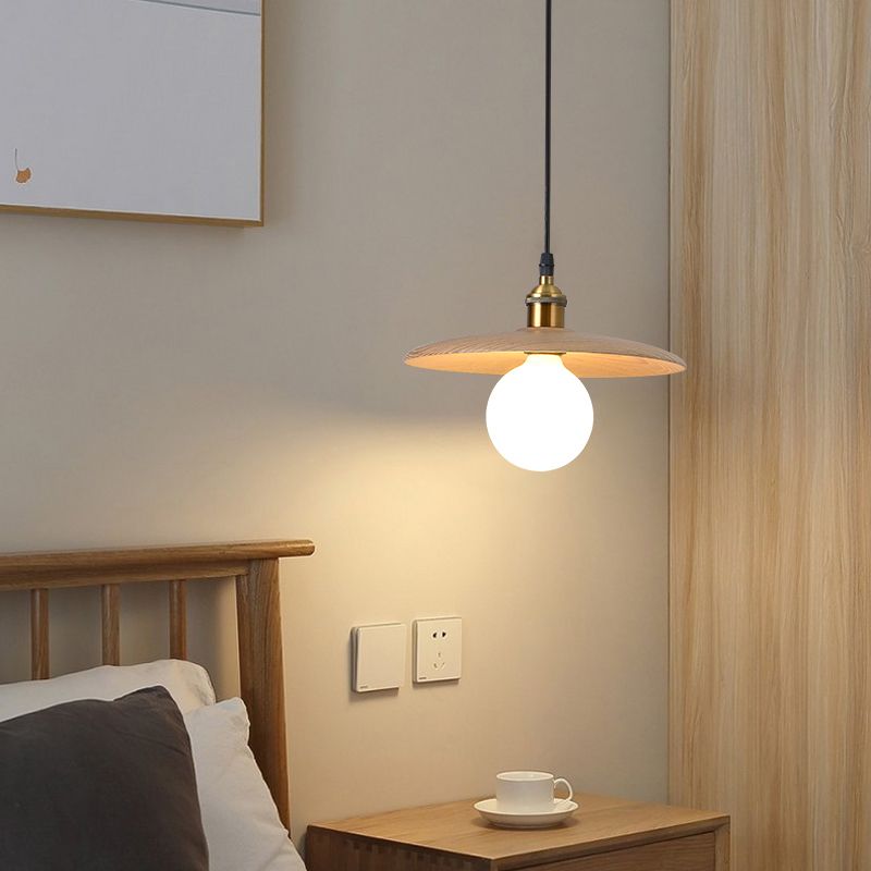 Simplicity Wooden Hanging Light Modern Pendant Lighting Fixture for Sitting Room