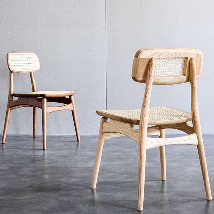 Solid Wood Side Chair Glam Style Indoor Dining Chair (Set of 2)
