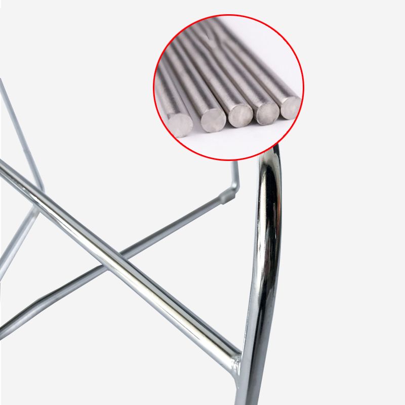 Armless Home Office Chair Modern Mid Back Working Chair with No Wheels