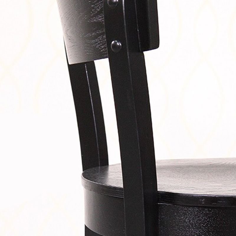 Industrial Style Dining Chair Solid Wood Open Back Armless chair