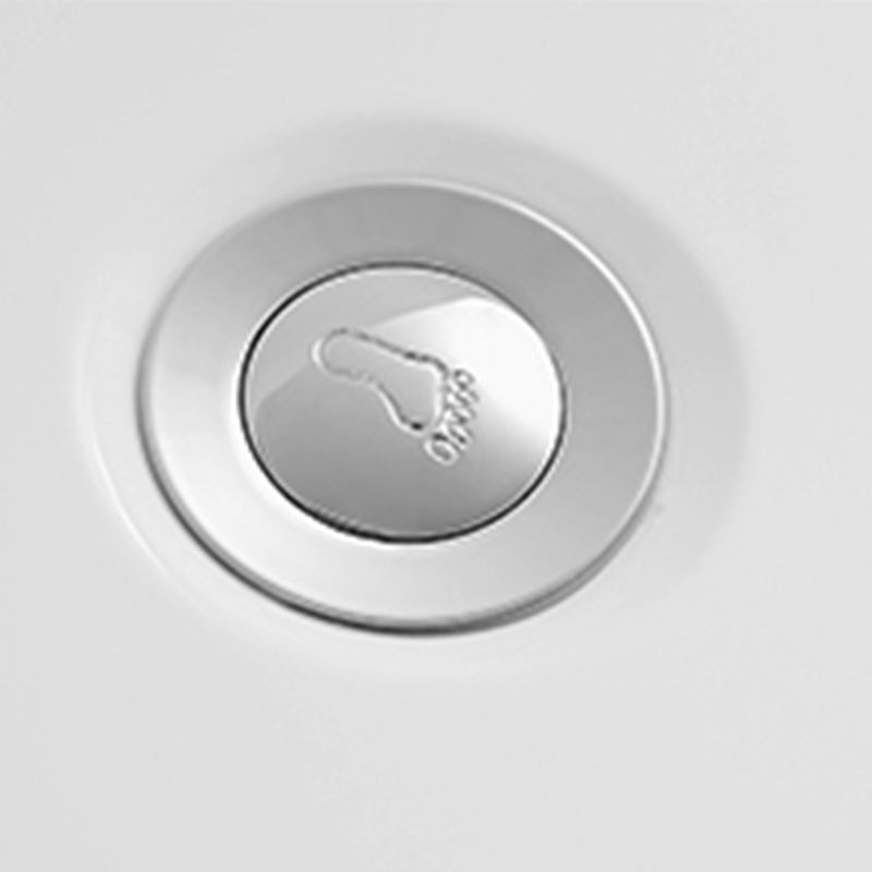 Modern Freestanding Bath Tub Acrylic Free Form Bathtub with Overflow Trim