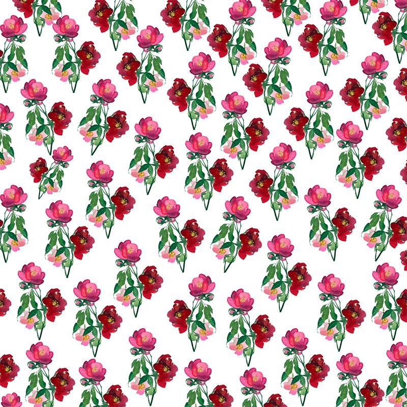Illustration Wall Mural Wallpaper Plant Sitting Room Wall Mural