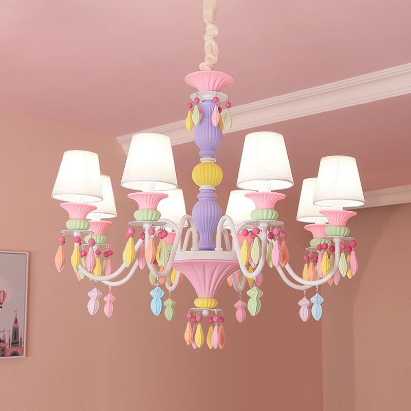 Modern Sputnik Ceiling Pendant Light Crystal Hanging Pendant Light for Children's Room