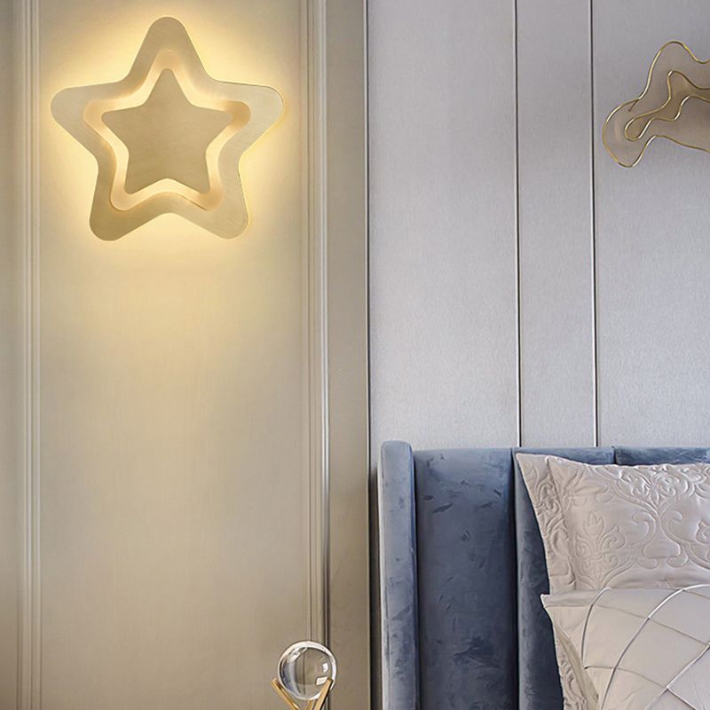 Metal Sconce Light Modern 1-Light Sconce Light Fixture for Bedroom