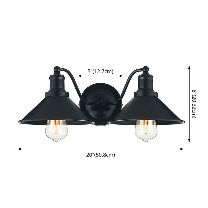 Industrie Wandleuchte neben Light Bar Shop Restaurant Beleuchtung