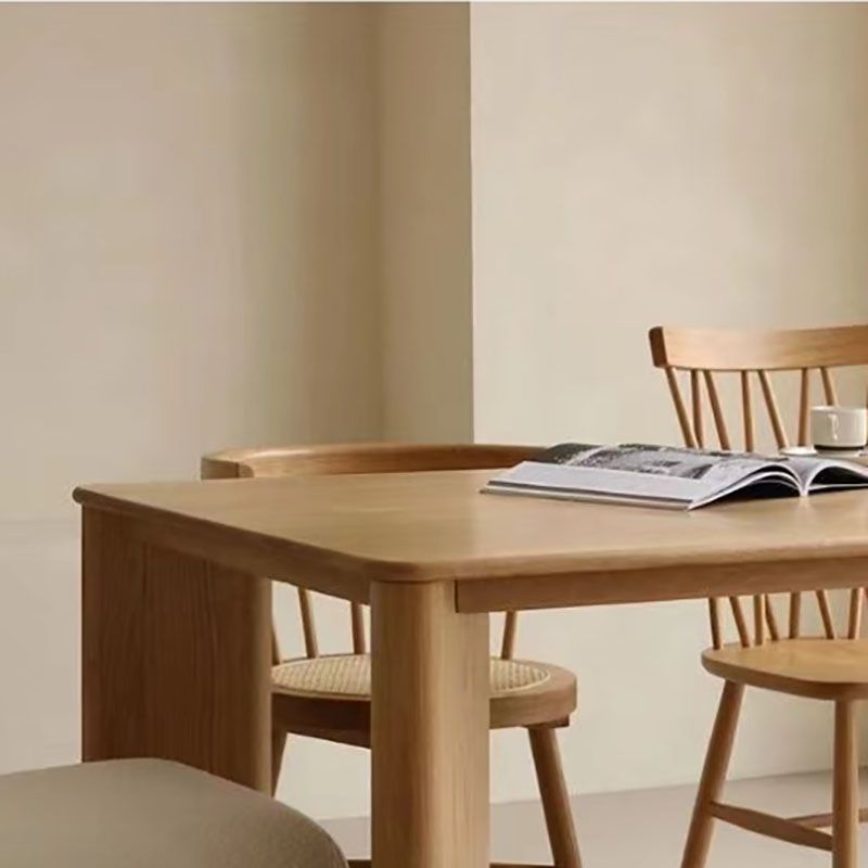 Tripod Base Dining Table Modern Natural Wood Top Dining Room Collection