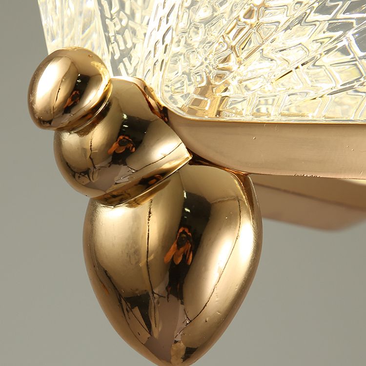 Lámparas colgantes de mariposa acrílica en moderna iluminación colgante de metal LED de estilo creativo