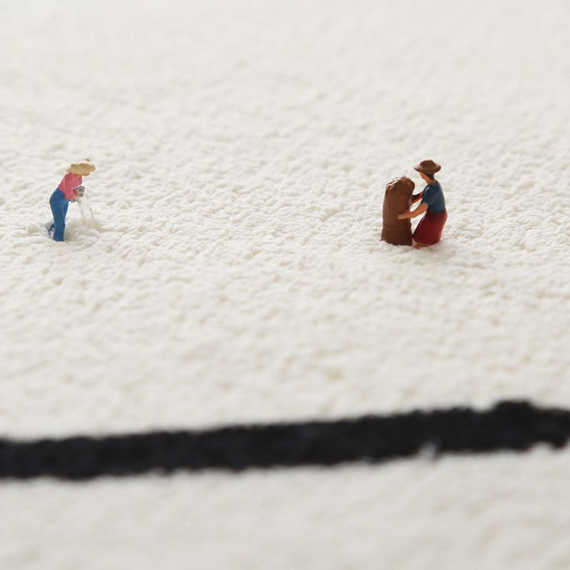 Zeitgenössischer Farbblock Teppichpolyester Teppich Fleckenfestem Teppich für Wohnkultur