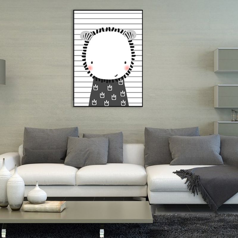 Cartoon Animals Painting Children's Art Canvas Wall Art Decor, Multiple Sizes Options